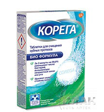 Корега (Corega) Био Формула таблетки для очищения зубных протезов
