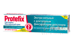 Протефикс (Protefix) экстра сильный фиксирующий крем гипоаллергенный для зубных протезов