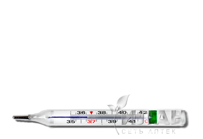 Термометр медицинский максимальный стеклянный Импэкс-Мед с термометрической жидкостью (без ртути)