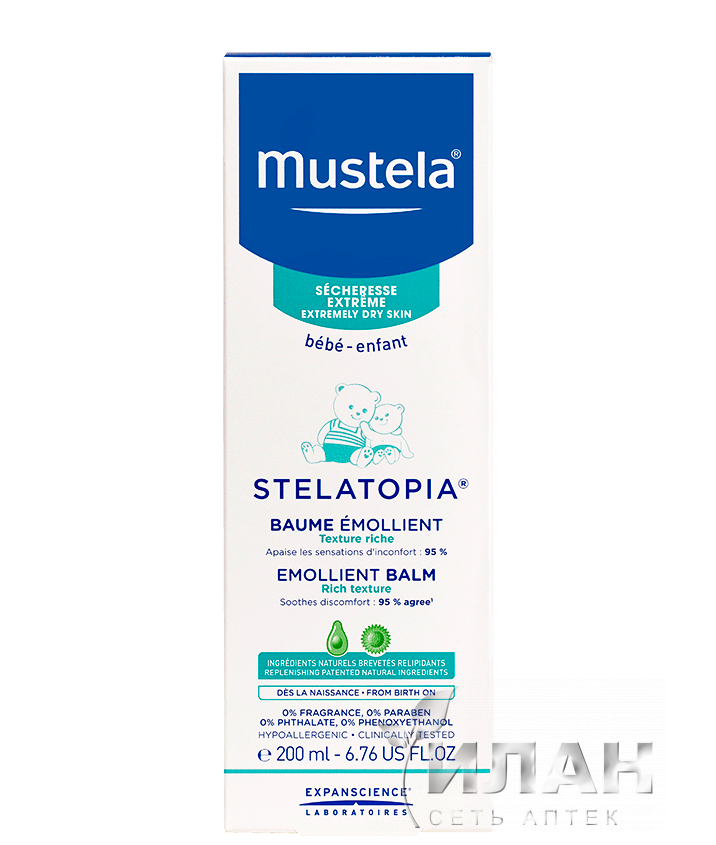 Мустела Стелатопия (Mustela Stelatopia) бальзам смягчающий для детей
