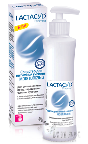 Лактацид фарма (Lactacyd Pharma Moisturizing) увлажняющий для интимной гигиены