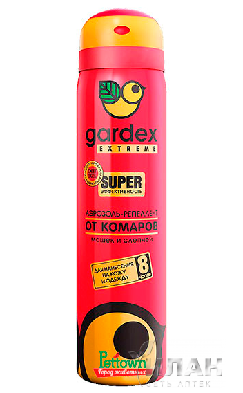 Гардекс Extreme Super аэрозоль-репеллент от комаров, мошек и других насекомых (8 часов)