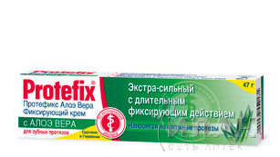 Протефикс (Protefix) фиксирующий крем Алоэ Вера экстра-сильный для зубных протезов