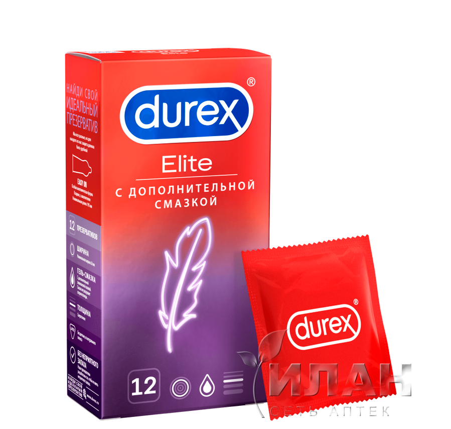 Презерватив "DUREX" Elite гладкие, сверхтонкие