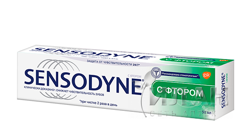 Зубная паста Сенсодин (Sensodyne F) с фтором
